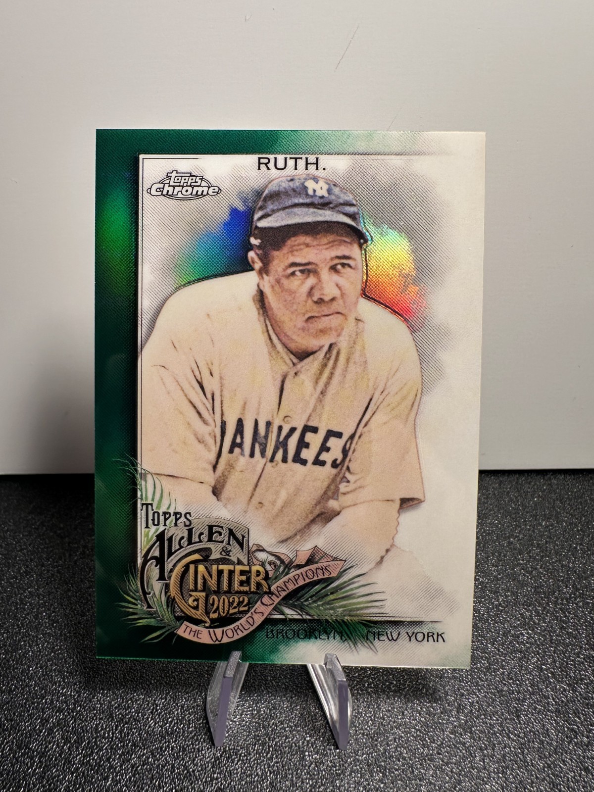 Babe Ruth Green /99 - 2022 Allen and Ginter Chrome