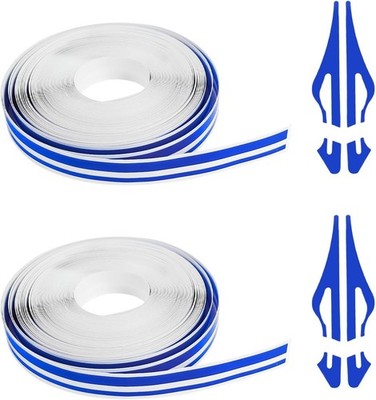 BLUE 1/2'' Roll Vinyl Pinstriping Pin Stripe Double Line Car Tape Decal Stickers
