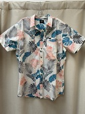 NWT-Rip Curl Mens Cotton Hawaiian Short Sleev...