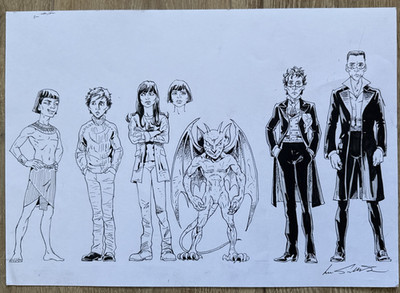 Lee Sullivan Original Art - Amulet of Samarkand - Graphic Novel Character Sketch