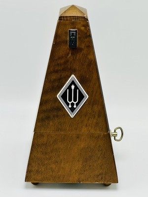 Vintage Wittner Metronome West Germany Mechanical Pyramid Wood Classic Works