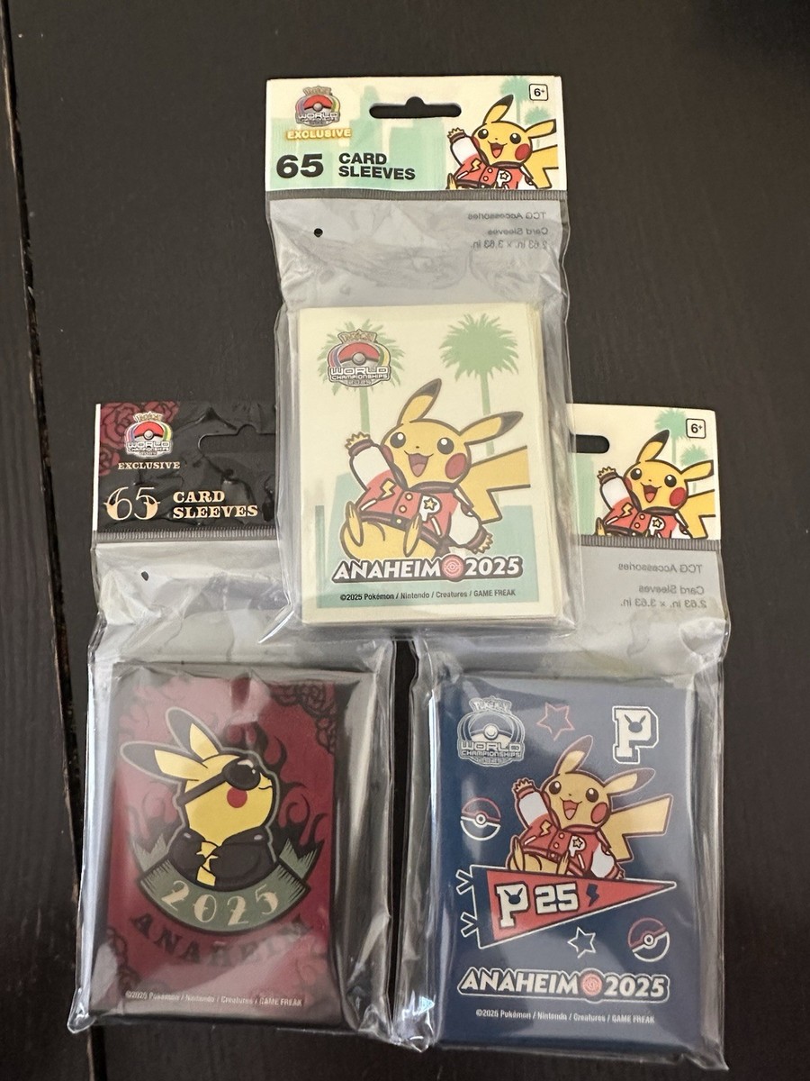 Pokemon World Championships 2025 Anaheim Set Of 3 Card