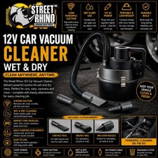 12V Vacuum Wet Dry 120W Portable Hoover Attachments For Vauxhall Senator