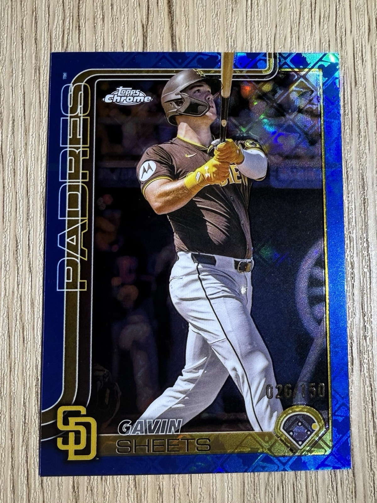2025 Topps Chrome - Gavin Sheets #158 Blue Refractor /150