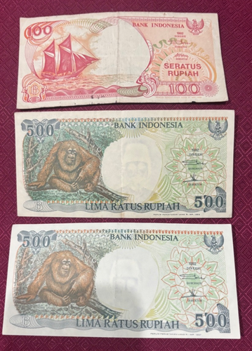 INDONESIA 100 - 2000 RUPIAH - GOOD TO EXTREMELY FINE