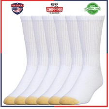 Gold Toe Men's 656S Cotton Crew Athletic Socks Multipack