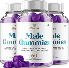 (3 Pack) Revra Gummies for Men – Revra Gummy Natural Blend Vitamins for Active