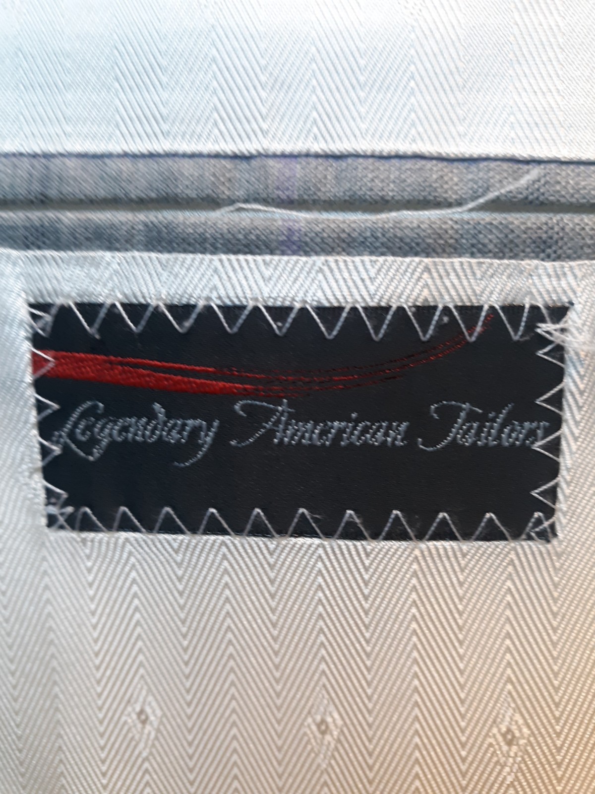 Bespoke Custom Tailored Light Gray Windowpane  Wo… - image 9