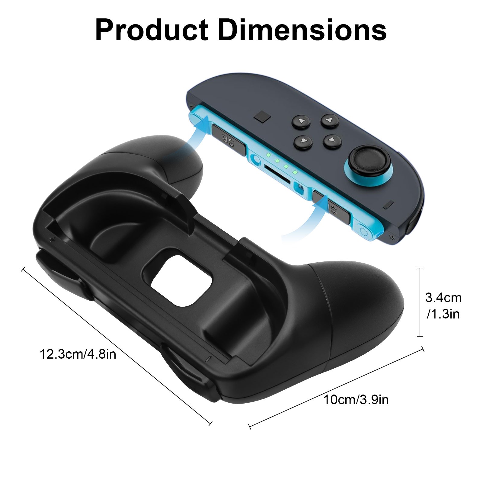 2 Pack Joy-Con Controller Handle Grips For Nintendo Switch 2 Joy-Con Gamepad