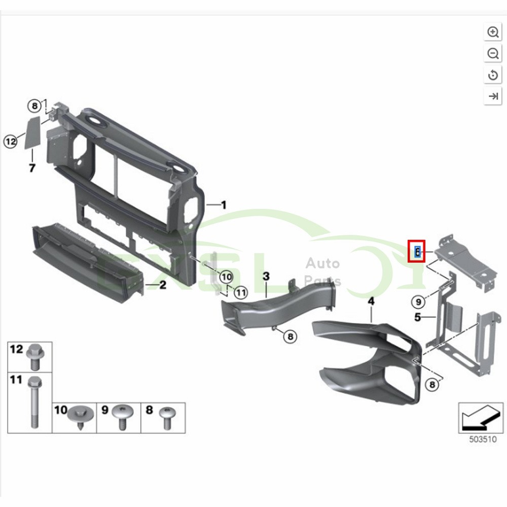 1 Pair For Rolls Royce Cullinan Phantom Small Bracket 41007953995 41007953996