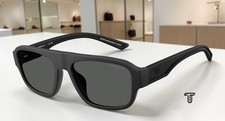 EMPORIO ARMANI EA4266U 500187 Rubber Matte Black Dark Grey 55mm Men's Sunglasses