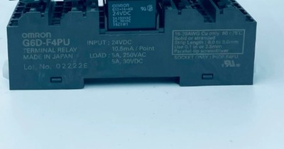 G6D-F4PU 24 VDC Relay Accessories