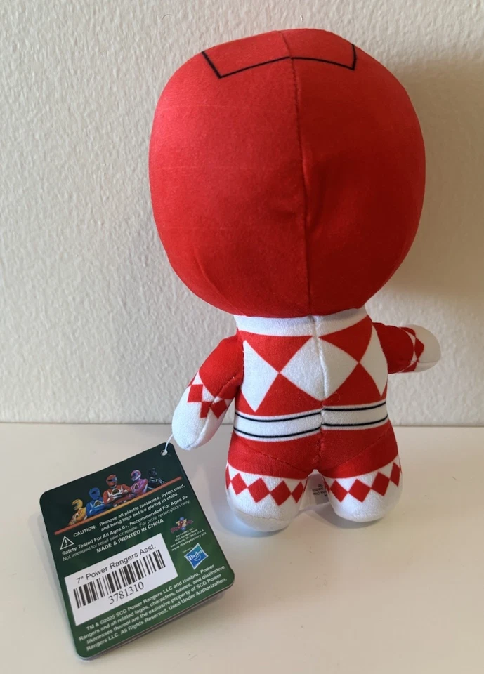 New Power Rangers Plush Red Ranger 7” Mighty Morphin Toy Factory - Image 2 of 2