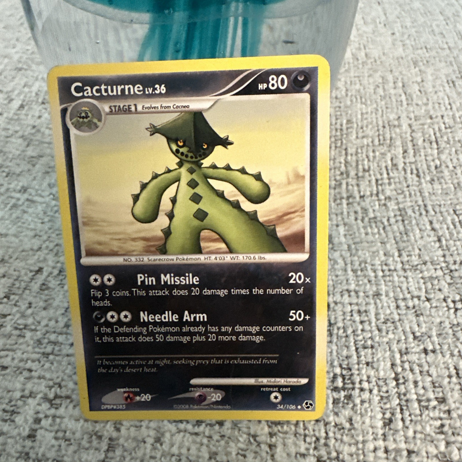 Pokemon - Cacturne - 34/106 - Uncommon - Great Encounters - NM