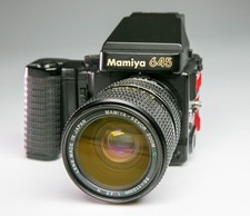 MAMIYA M 645 SUPER  Sekor Zoom C 55-110/4,5 N  120 Film Back  Prism Finder