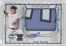 2020 Leaf Trinity Patch Auto Platinum 48/75 Nick Bitsko #PA-NB1 Patch Auto v9t
