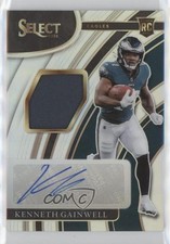 2021 Panini Select Rookie Signature Memorabilia /199 Kenneth Gainwell Auto n0c