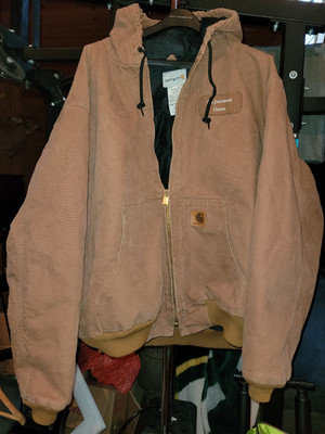 Carhartt ダークグレー ジャケット Made In Mexico Carhartt Men'S 3XL Active Jacket 51374 Duck Vintage