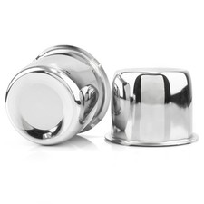 2Pcs 3.15inch Trailer Wheel Center Caps Push Through 3.15" Bore 2.68" Tall Hu...