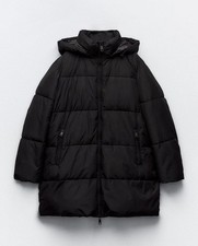 Zara Polyester Outer Shell Coats, Jackets Vests Puffer Jacket