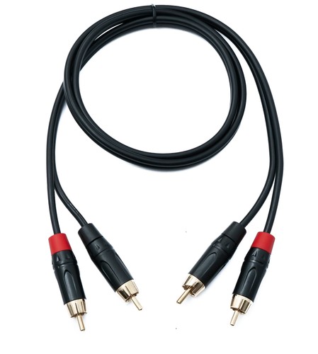 SYSTEM-S Audio RCA Cable 100 Cm 2-Pole Plug To Plug Adapter - 第 2/4 張圖片