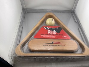 Dale Earnhardt GLD Great Lakes Cue Ball, Rack, and Brush. New, Vintage RACK PACK