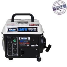 Pulsar 1,200W Carrying Handle, PG1202SA Gas-Powered Portable Generator