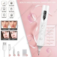 Portable Tattoo Skin Tag Mole Wart Remover Pen 9 Gears LCD Display For Home Use