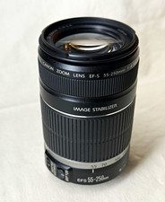 Canon EF-S 55-250mm f/4-5.6 Image Stabiliser Zoom Lens AF/MF 58mm