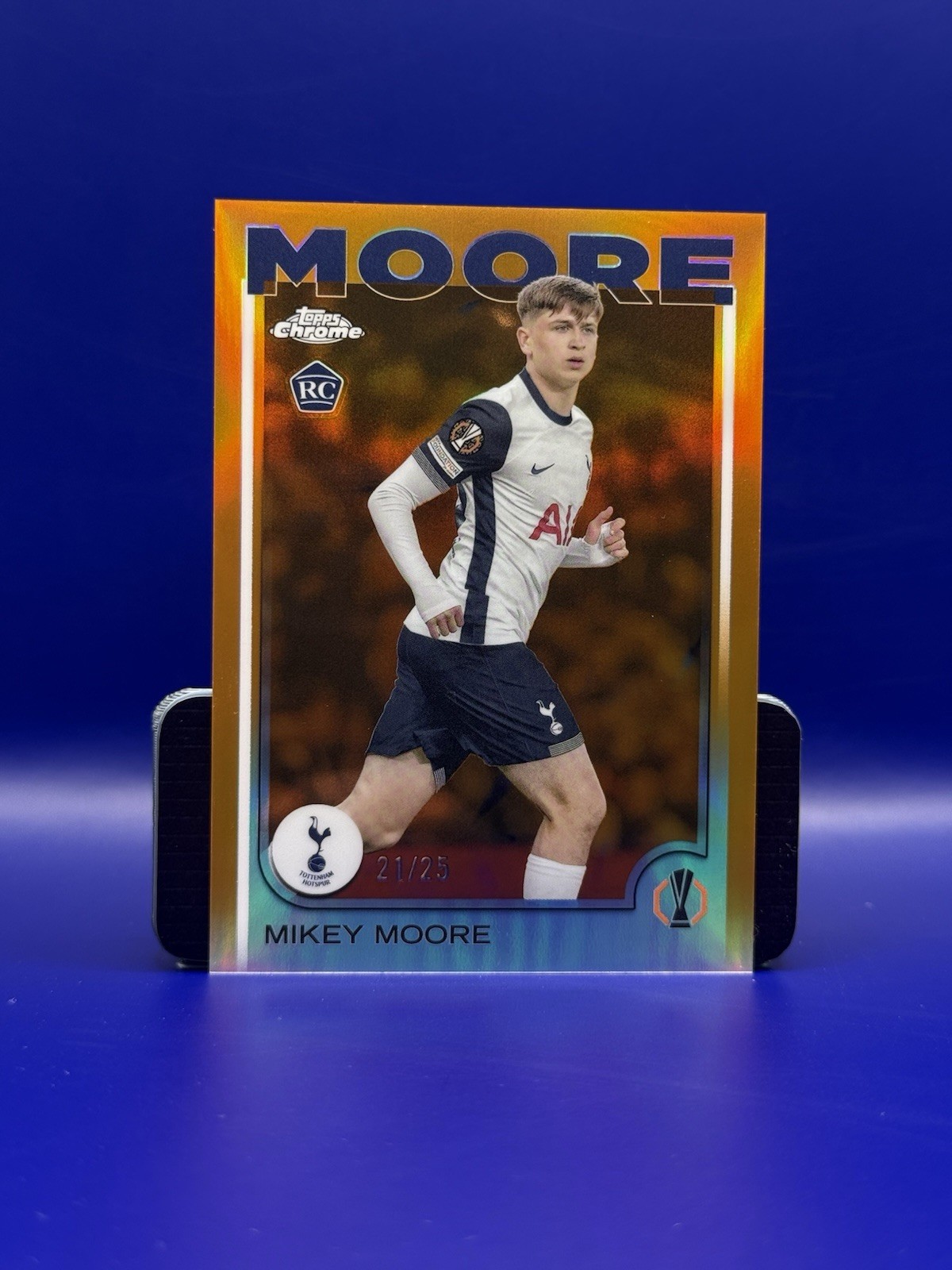 2024-25 Topps Chrome Uefa - Mikey Moore #199 Orange Refractor /25