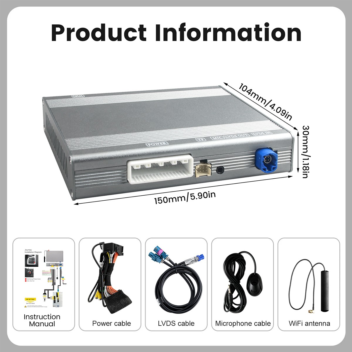 Car Android Auto Wireless Carplay Decoder For Maserati Ghibli Quattroporte MTC