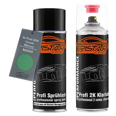 Autolack 2K Spraydosen Set für Ford USA Lincoln Mercury M2040 Sea Foam Green