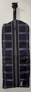 CHESTNUT BAY BRIDLE BAG PURPLE & BLACK QUILTED 3 POSITION