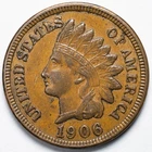 1906 Indian Head Penny Cent Extremely Fine (XF)