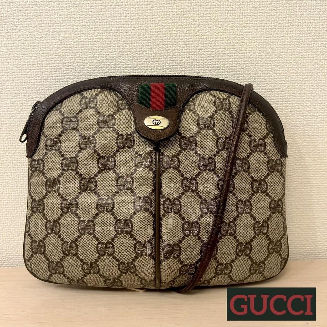 Gucci Sherry Line GG Supreme Canvas Shoulder Bag Pochette Designer Handbag