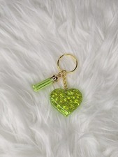 Resin Keychain --Handmade Bag Charm Gift-Resin Glitter Key Ring