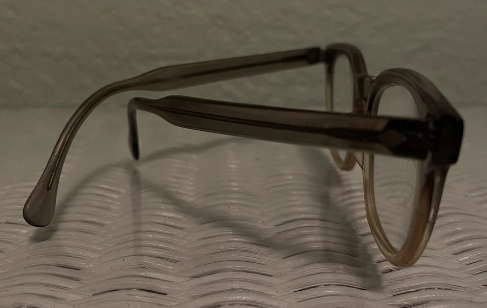 American Optical VTG Cateye Smart толстый ободок серый классифицированная оправа 1960-е очки - Изображение 3 из 4