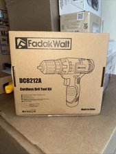 FadakWalt 12V Cordless Drill Set DC8212A—LED, 0–650 RPM, 19 Nm—NEW