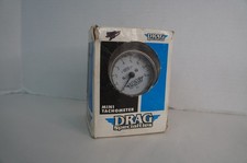 Drag Specialties Ds244137 White Tachometer Nos Mechanical 8000 Rpm Mini
