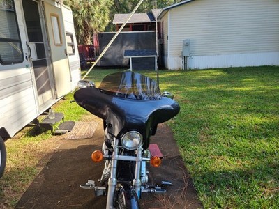 Painted Fairing 4 Harley Softail Blackline FXS 2011-2013 ABS Cruiser Windshield