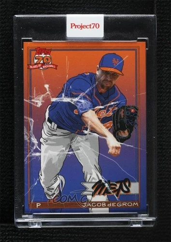 2021 Project 70 Online Exclusive 1991 Topps Baseball Jacob deGrom Sophia Chang