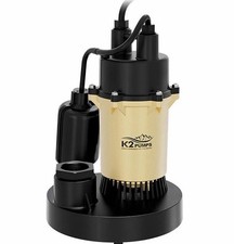 K2 Pumps Sump Pump  1/4 Hp With Direct In Tethered Switch FREE SHIPPING