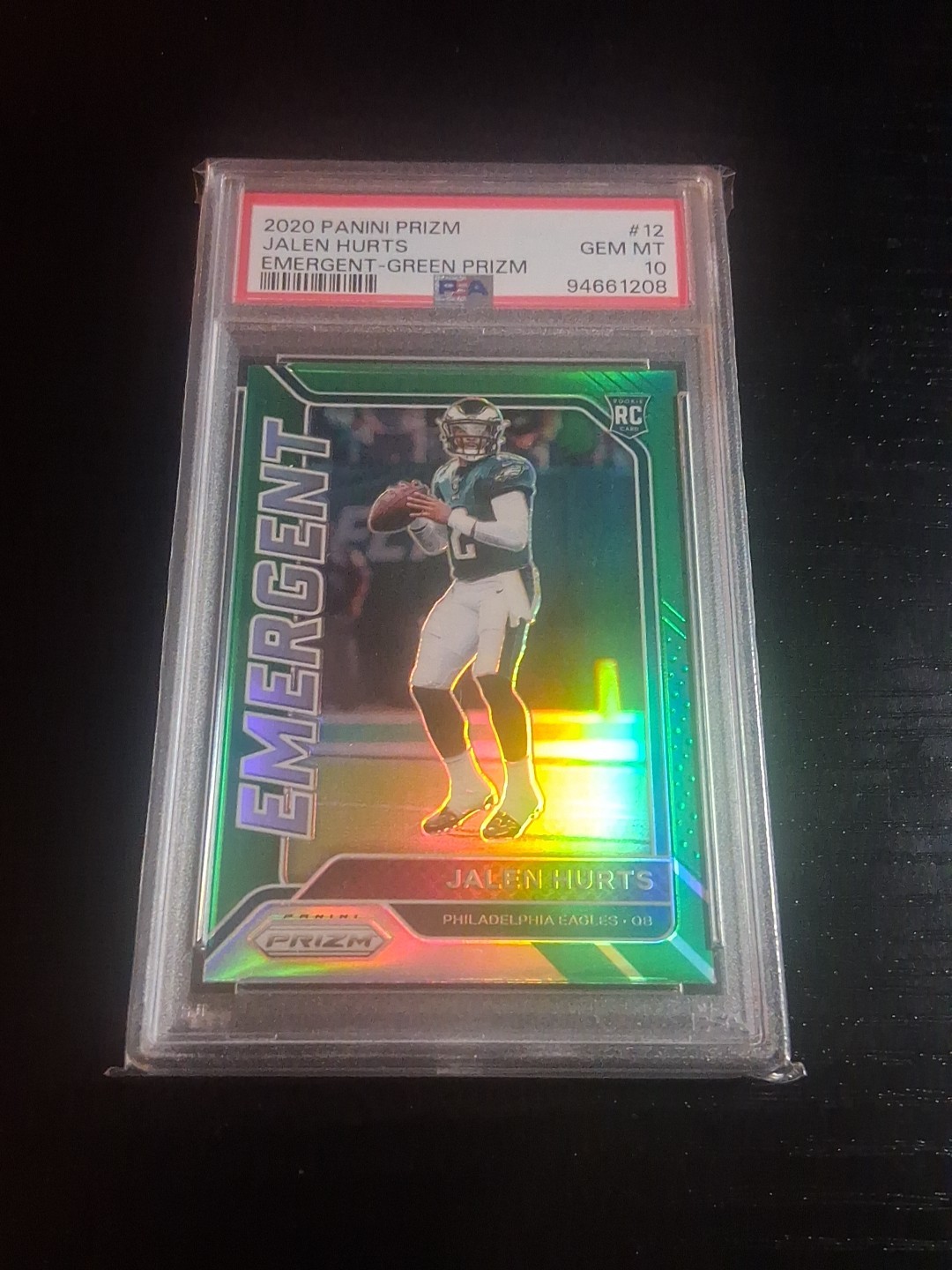 Jalen Hurts Panini Prizm Emergent #12 Base