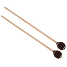 1 Pair Marimba Mallets Portable Maple Handle Wool Ball Sticks Percussion Playing