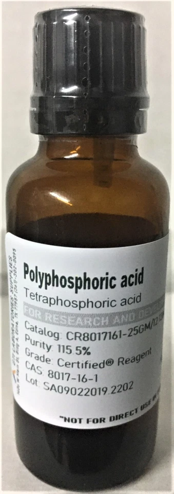 GTI LABORATORIES SUPPLIES Polyphosphoric acid, 115.5%, Certified® Reagent 25g