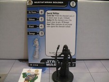  Star Wars Miniatures BOUNTY HUNTERS Mustafarian Soldier 42/60 with card 