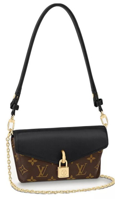 Louis Vuitton Padlock On Strap Shoulder Bag Black Monogram Canvas