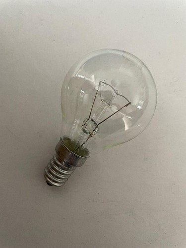2 x BOMBILLA LÁMPARA TRANSPARENTE 25W SES E14 PS45 230V 74MM 45MM NP030PA 200Lúmenes ICKPA ISKRA - Imagen 3 de 4