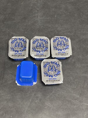 McDonalds Big Mac Sauce Limited Edition Set of 5 Sealed Cups