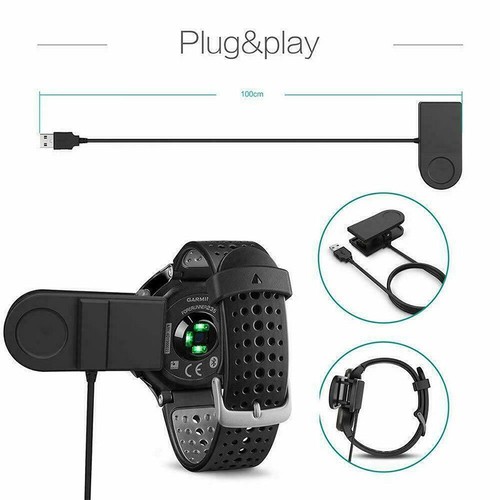 USB Charging Cable Clip Charger Dock For Garmin Forerunner 735XT 235 230 630 35 - Zdjęcie 5 z 11